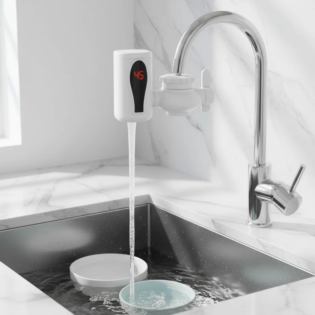 Mini Calentador Eléctrico de Agua Instantáneo | Agua Tibia al Instante