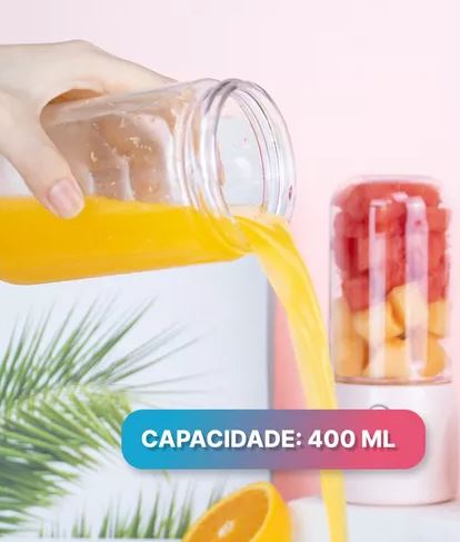 Mini Licuadora Portátil Recargable 400ml | Licuadora USB para Batidos y Jugos