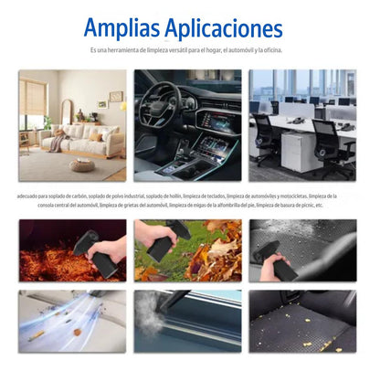 Soplador Ventilador Aspiradora Portátil Recargable | Mini Turbo de Aire 130,000 RPM