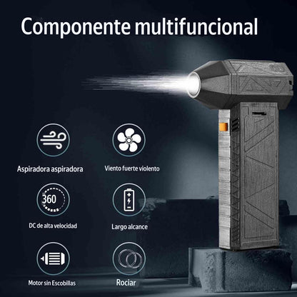 Soplador Ventilador Aspiradora Portátil Recargable | Mini Turbo de Aire 130,000 RPM